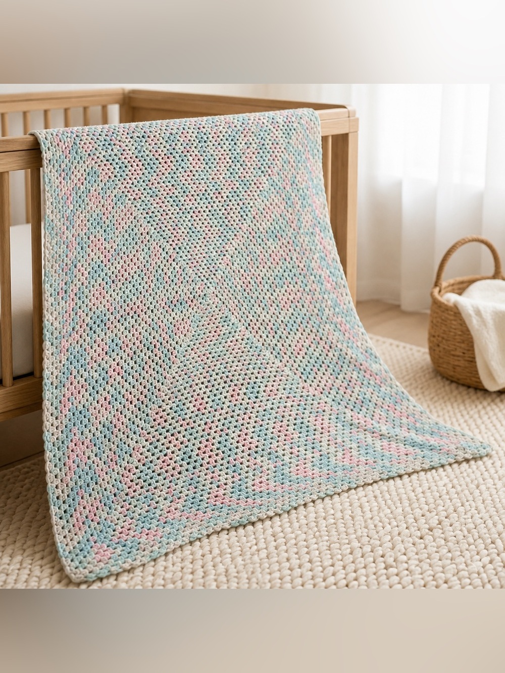 Soft Handmade Crochet Baby Blanket